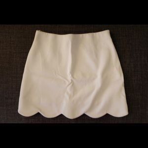 Topshop Scalloped Skirt